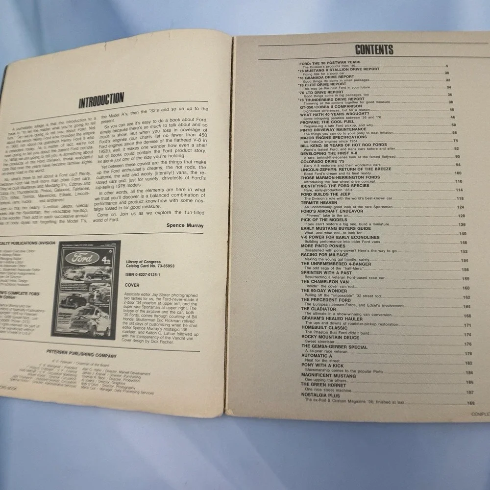 Peterson's‎ Complete Ford Paperback Book 1976 4th Ed. VTG Hot Rod V-8 Vans